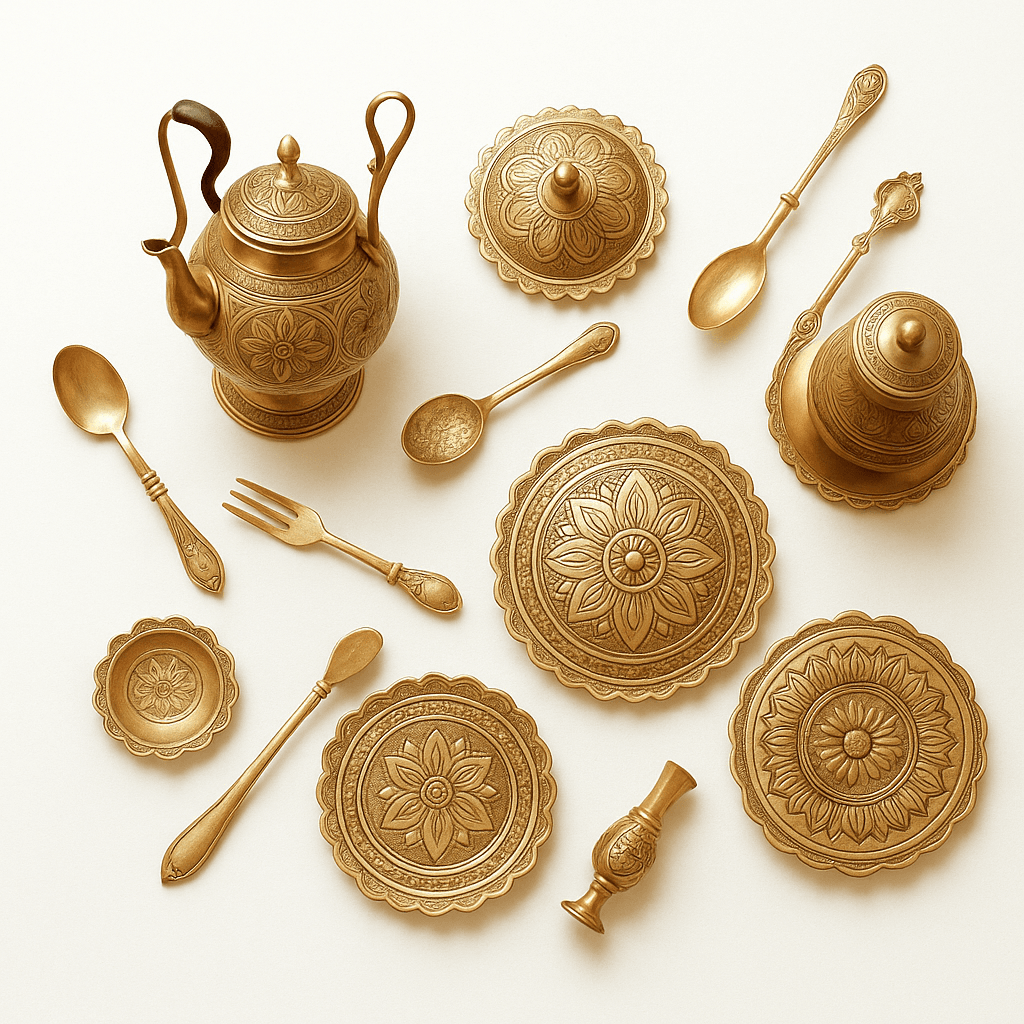 Handcrafted brass décor